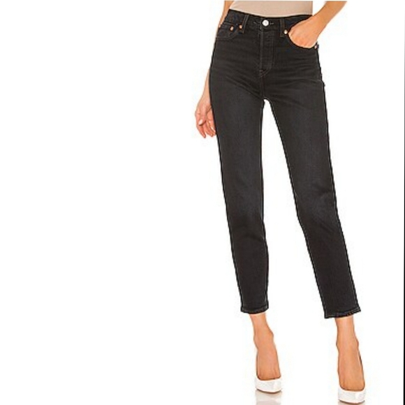 Levi's Wedgie Icon Fit Button Fly Premium Denim Jeans Size 25 Wild Bunch - Picture 2 of 15